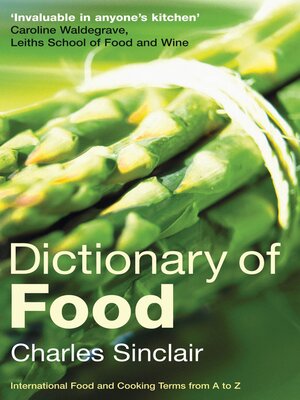 cover image of Dictionary of Food